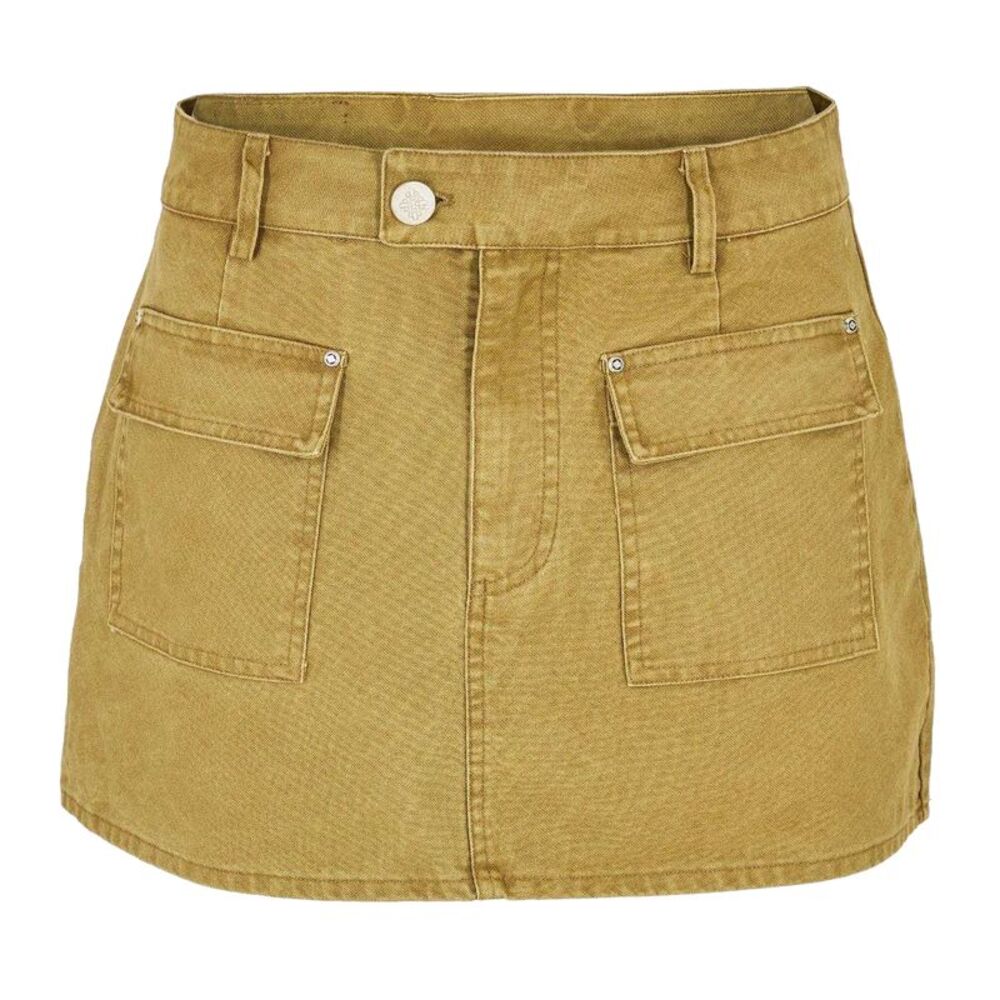 Couture Club Womens/Ladies Trucker Mini Skirt / Khaki